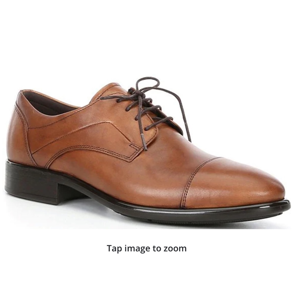 New in box Men's Citytray Cap Toe Tie Dress Shoes, size 7-7.5